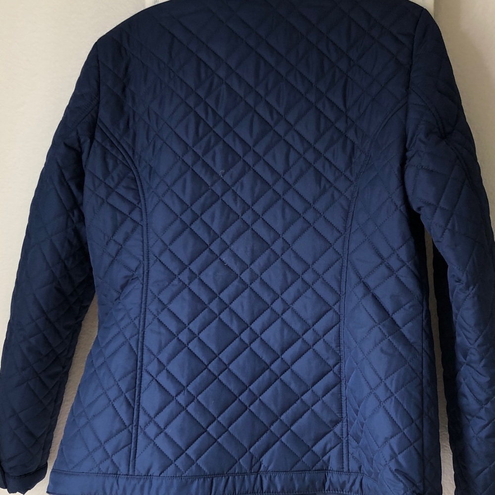 Charter Club Navy Blue Quilted Barn Jacket - Picture 6 of 6